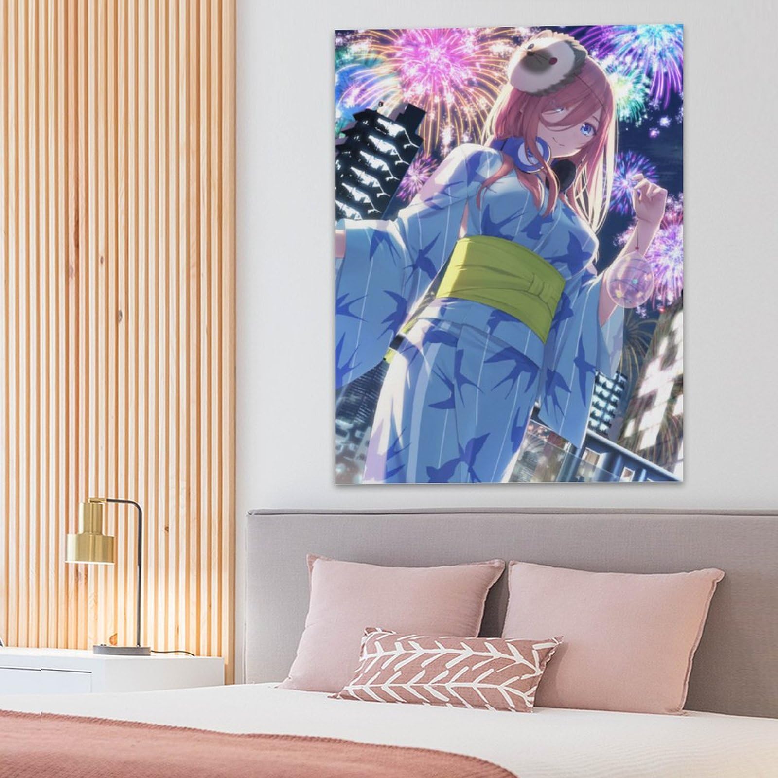 Amazon.co.jp: 絵画 大型 中野三玖 花火 五等分の花嫁 アート